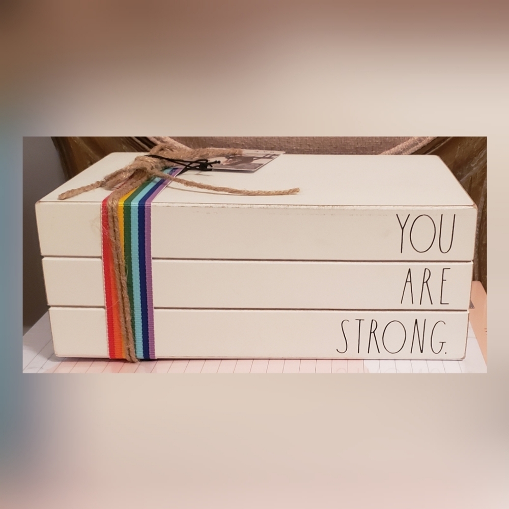 Rae Dunn "You are strong" decor